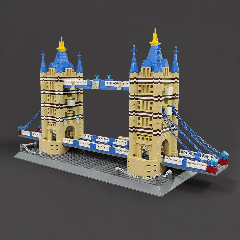 Wange MOC Building Block Set: London Tower Bridge, Model 5215