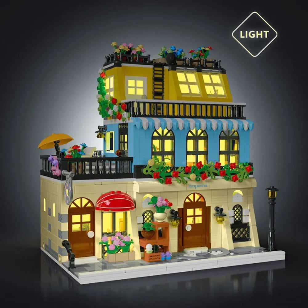 MORK MOC Building Block Set: Hotel Block Module, Model 20115