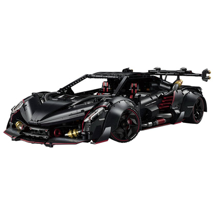 Trilumity Motorized Building Block Set: 1:8 Lamborghini Veneno Limited Edition Obsidian V12 Supercar | 64cm | Remote Controlled | 3809-Piece