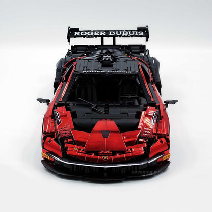 Trilumity Building Block Set: 1: 8 The Ultimate Italian Track-Only V12 Hypercar, Mirror Red Plated Limited Edition (4100+Piece)