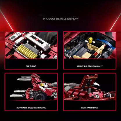Trilumity Building Block Set: 1:8 Brocken Gigant, Removable Motorized Tusks, Motorized Door(3928-Piece)