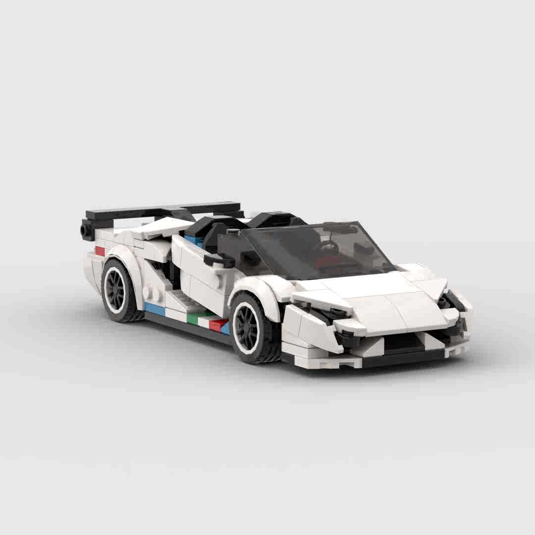 Trilumity MOC Building Block Set: 1:24 Supercar (300+-Piece) | MOC Building Set
