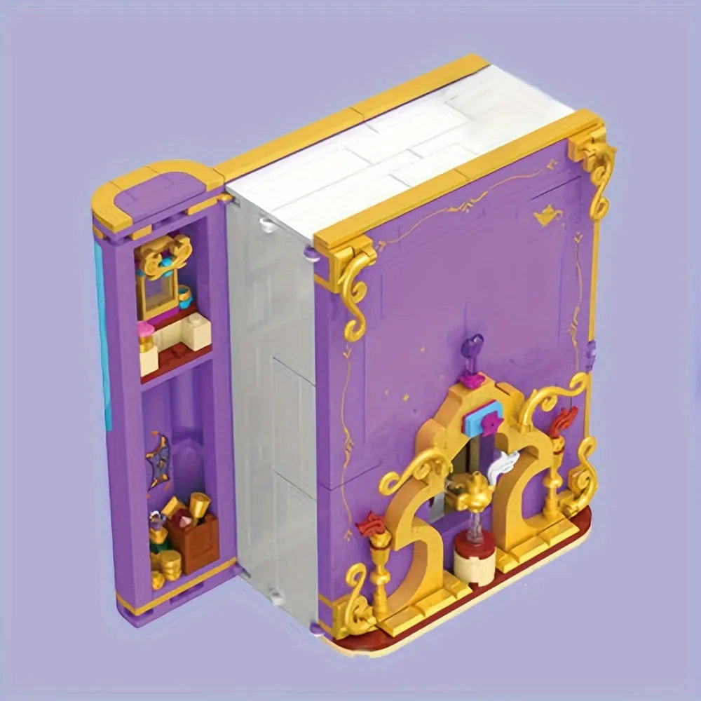 JieStar Building Block Set: Aladdin Magic Lamp 3D Book, Model JJ9054