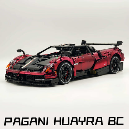 Trilumity Building Block Set: 1: 8 Pagani Huayra Bc Mirror Electroplating Customized Ultimate Edition (4708-Piece)