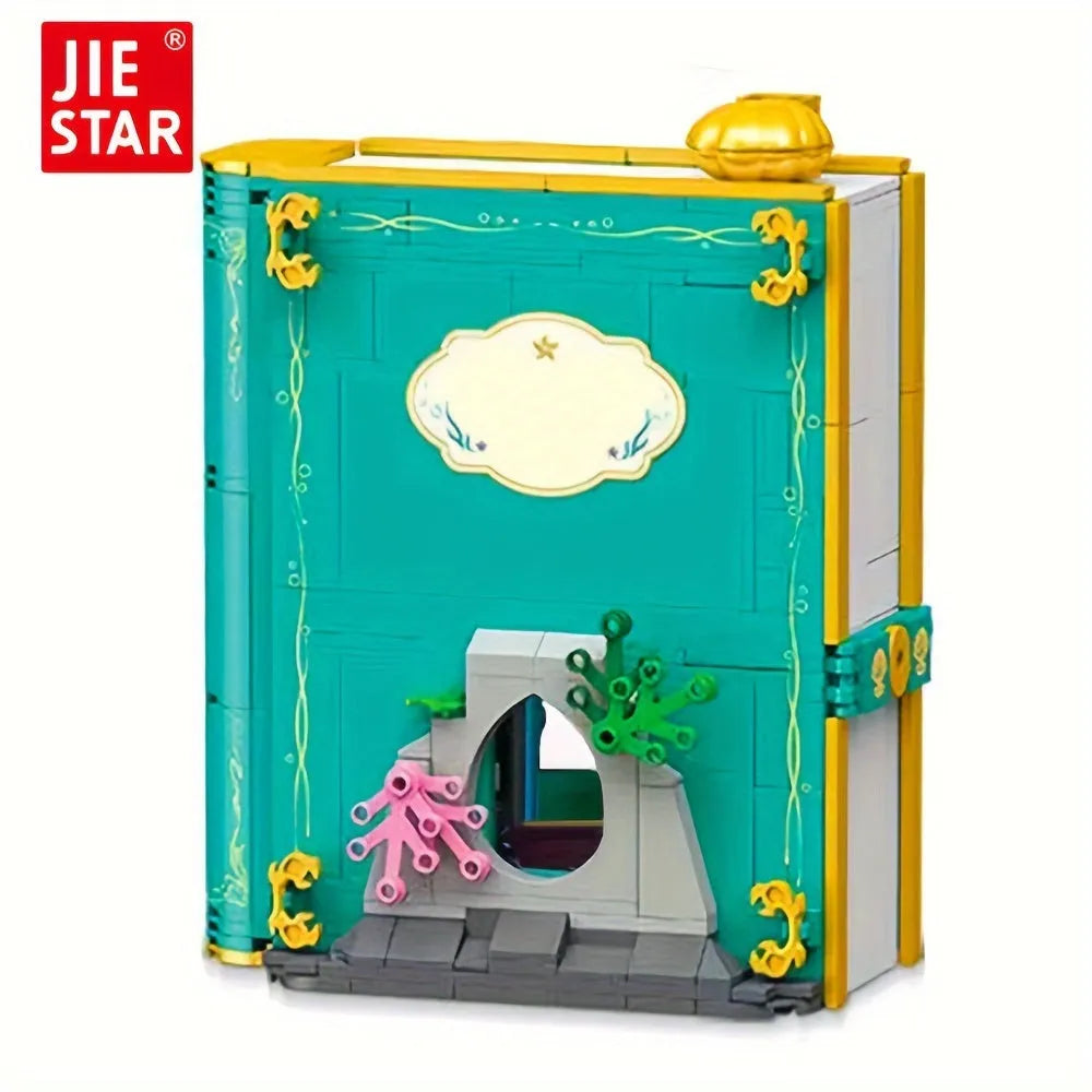 JieStar Building Block Set: The Little Mermaid 3D Book, Model JJ9055