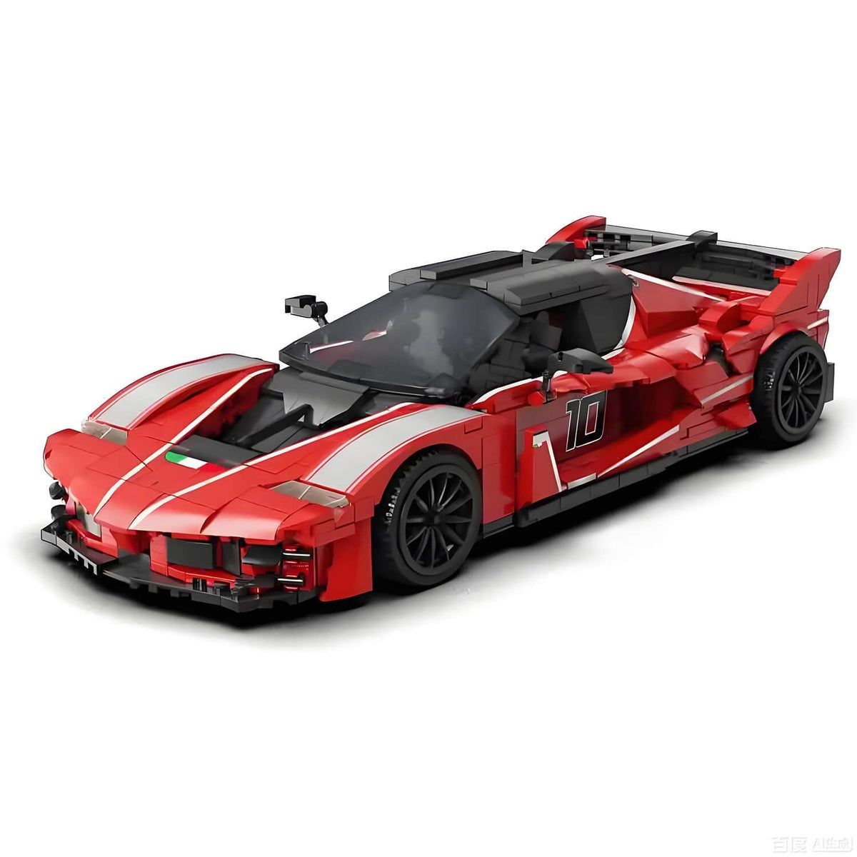 Trilumity Building Block Set: 1:16 Prancing Horse Track Hypercar | 1046-Piece | Italian Track Performance