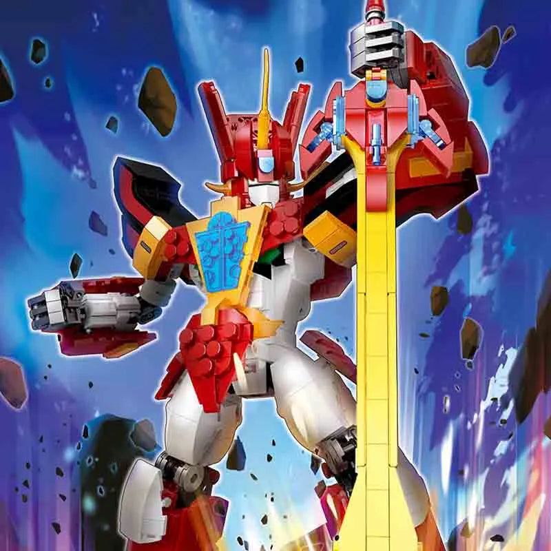 JieStar MOC Building Block Set: Super Hero MOC Mecha Earth Warrior, Model 58033
