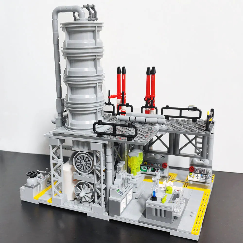 JieStar MOC Building Block Set: Experts MOC City Chemical Plant, Model JJ9015