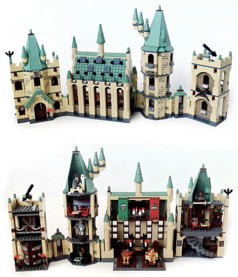 MOC Building Block Set: Movie Harry Potter MOC Hogwarts Castle, Model 16030
