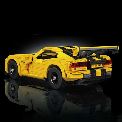 Mould King MOC Motorized Building Block Set: Dodge Viper Racing Sports Car, Model 10046