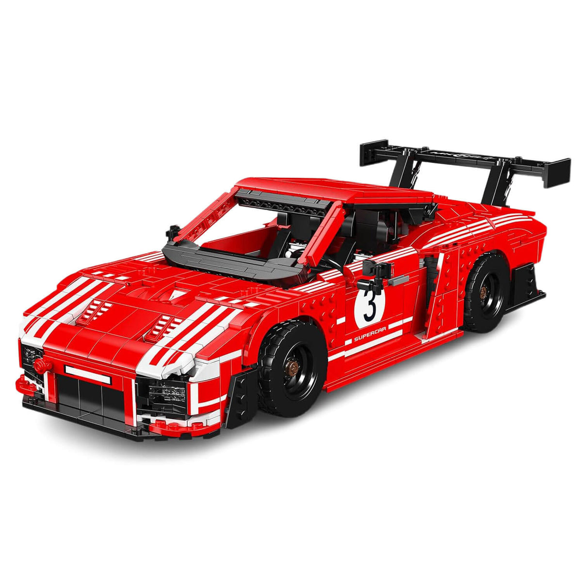 Trilumity Building Block Set: The Legendary German Porsche 935 Endurance Racecar (1717-Piece)