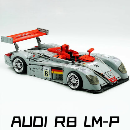 Trilumity Building Block Set: 1:8 Audi R8 Lmp 2000 | Remote Controlled | Genuine Authorization | 2426-Piece