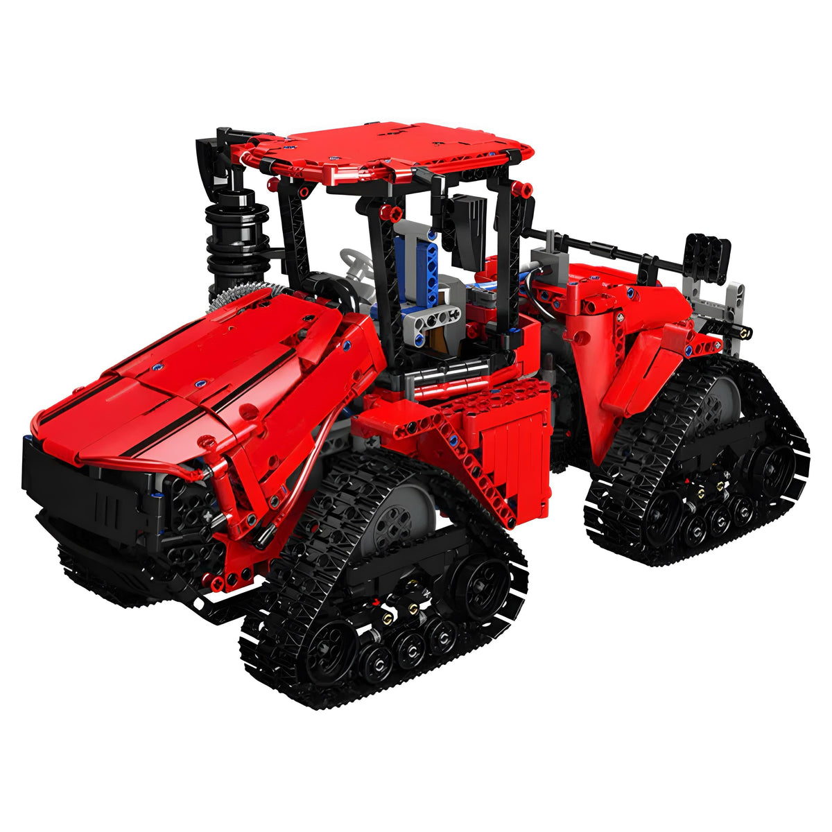 Trilumity Pneumatic Crawler Tractor Building Block Set, Remote Control, 1,698-Piece