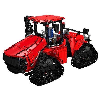 Trilumity Pneumatic Crawler Tractor Building Block Set, Remote Control, 1,698-Piece