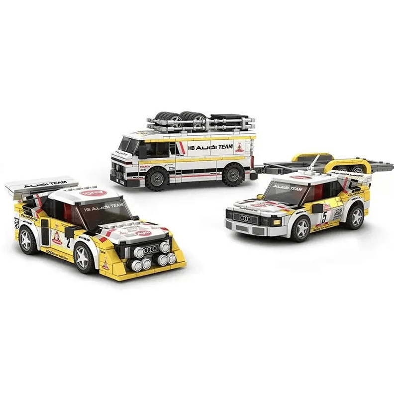 Trilumity Officially Licensed HB Audi WRC Team Building Block Set, 1:18 Scale, 1,362-Piece