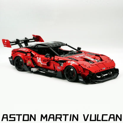 Trilumity Building Block Set: 1:8 Aston Martin Vulcan | Paint Pearl Red Edition | 3794+-Piece