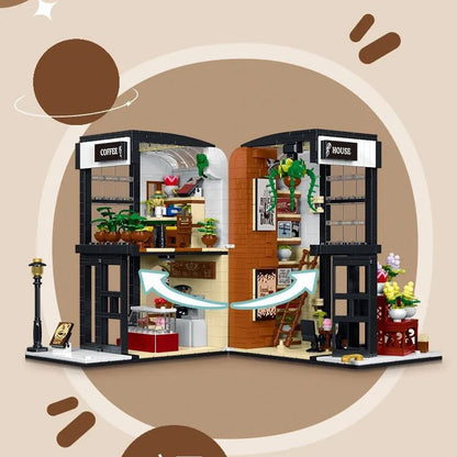 MORK Building Block Set: Flower Coffee House, Model 031066