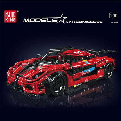 Mould King MOC Motorized Building Block Set: Koenigsegg One Super Racing Car, Model K13121