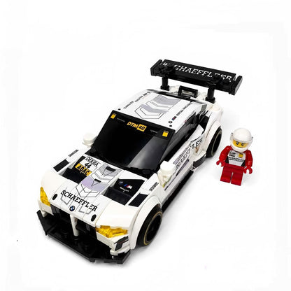 Trilumity Building Block Set: 1:24 BMW M4 GT3 | Includes a Complete Set of Stickers (346-Piece)