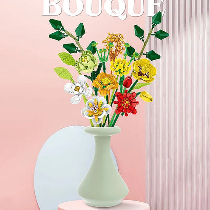 MORK MOC Building Block Set: Flower Bouquet, Model 034001