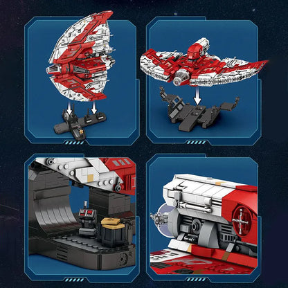 Reobrix MOC Building Block Set: Star Wars MOC UCS T6 Shuttle Spacecraft, Model 99006