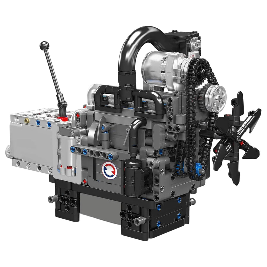 Trilumity Motorized Building Block Set: Mazda Rotary Engine| 1:6 Scale | 1100+-Piece