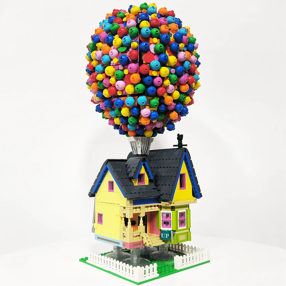 JieStar MOC Building Block Set: Balloon Up House, Model JJ9047