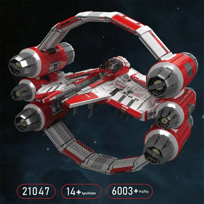 Mould King MOC Building Block Set: Star Wars MOC Interstellar Ring Fighter, Model MK21047