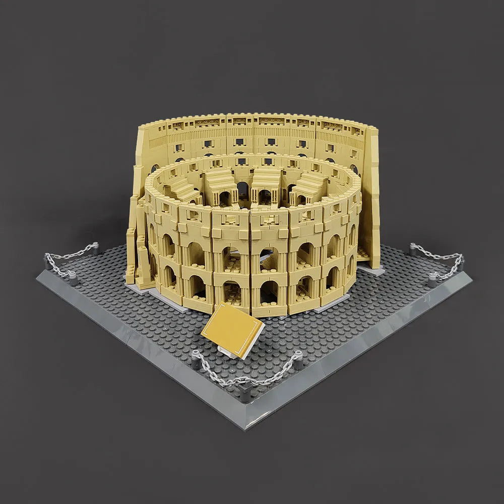 Wange MOC Building Block Set: Italy Rome Colosseum, Model 5225