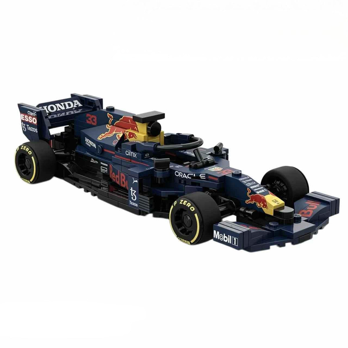 Trilumity Building Block Set: 1:24 Red Bull Rb16b F1 Car | Includes a Complete Set of Stickers (255Piece)