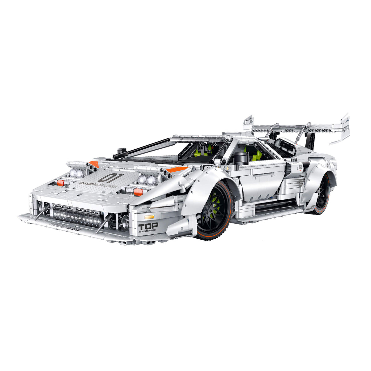 Trilumity Building Block Set: 1:8 Lamborghini Countach Lp5000 Building Set (3970+-Piece)