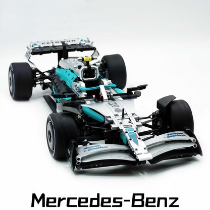 Trilumity Building Block Set: 1:8 Mercedes-Benz Abu Dhabi W15 F1 Racing Car (1936-Piece)