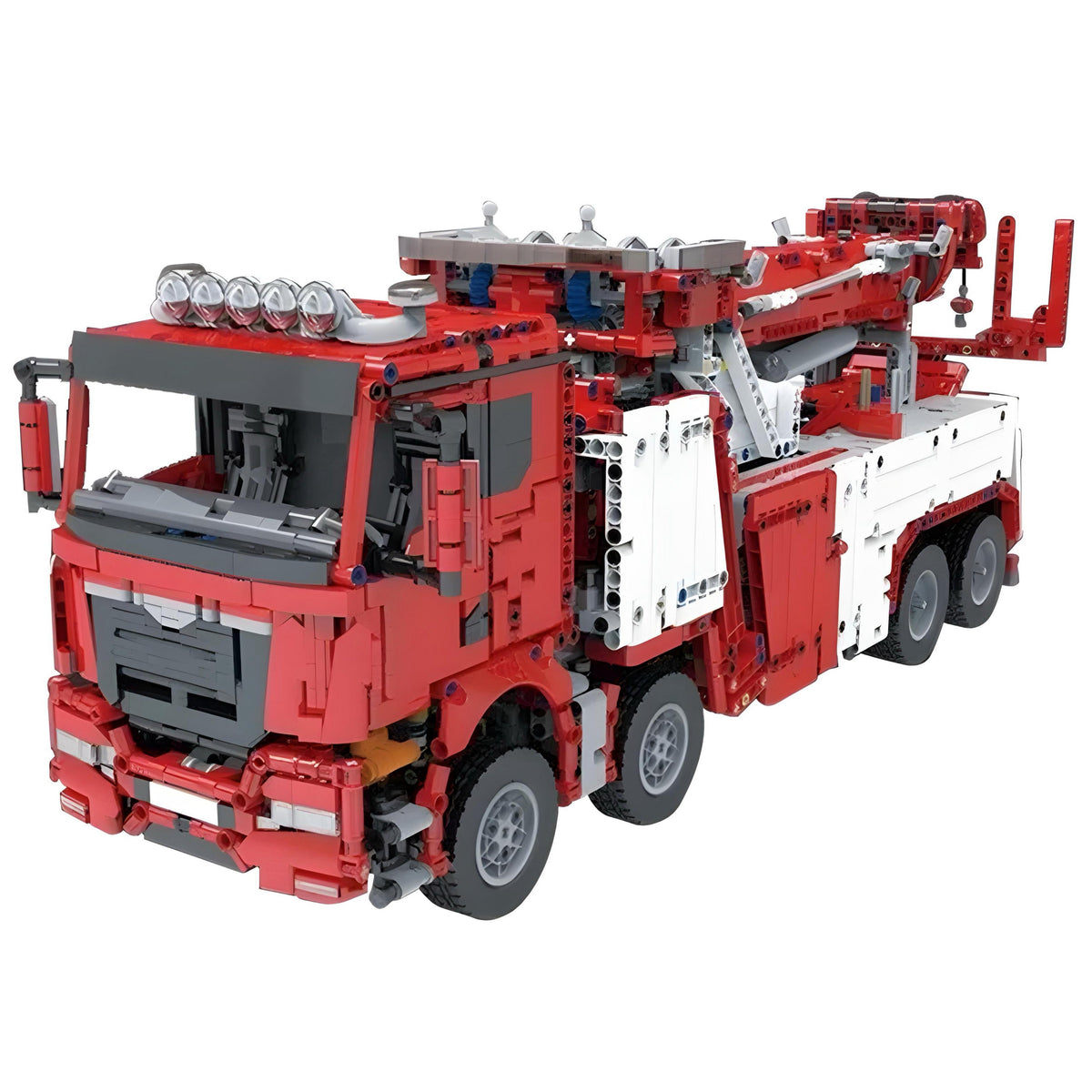Trilumity Fire & Rescue Truck Building Block Set, 1:8 Scale, Remote Control, 4,883-Piece