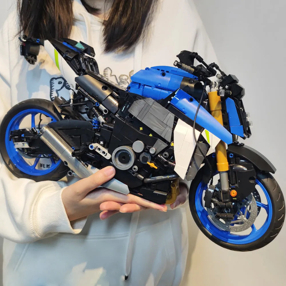 JieStar MOC Building Block Set: Suzuki GSX S1000 Motorcycle, Model 58014