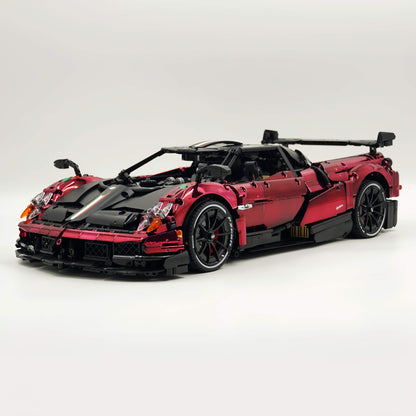 Trilumity Building Block Set: 1: 8 Pagani Huayra Bc Mirror Electroplating Customized Ultimate Edition (4708-Piece)