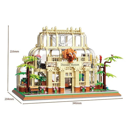 ZHEGAO MOC Building Block Set: Dinosaur Museum MINI, Model 613000
