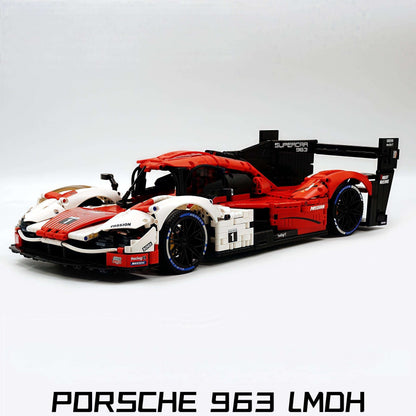Trilumity Building Block Set: 1: 8 Porsche 963 Racing Car, Iconic Design and Authentic Details (3460-Piece)