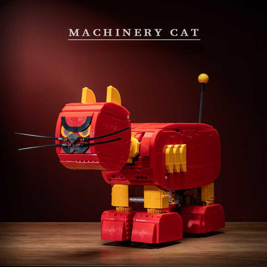 Trilumity Motorised Mechanical Cat, A Tribute to "Tom and Jerry" Building Block Set, Remote Control, 2,143-Piece