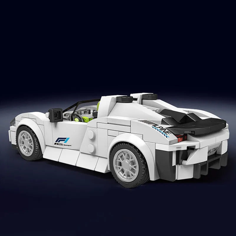 Mould King Building Block Set: Mini Porsche 918 Speed Champions, Model K27044