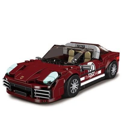 Mould King Building Block Set: Mini 911 Targa Speed Car Champions, Model K27060