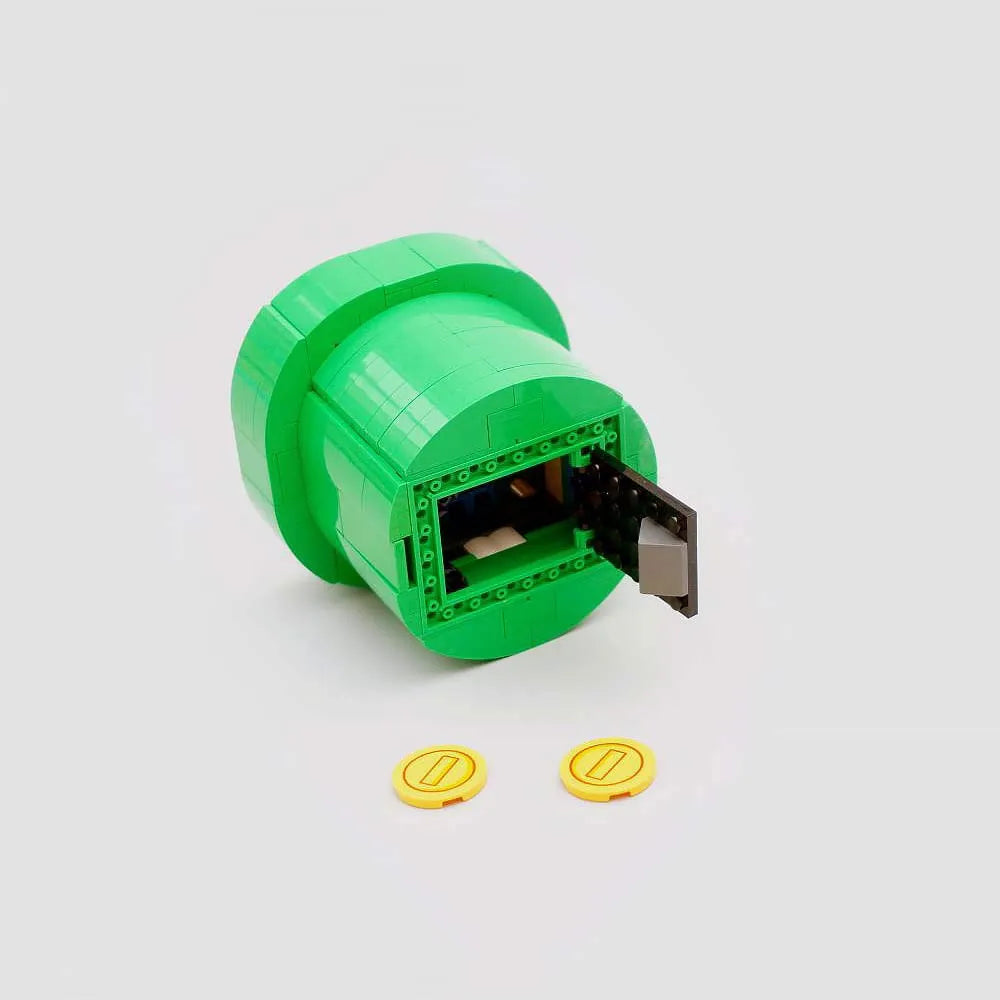 MOC Building Block Set: Super Mario Movie Piranha Plant, Model 79013
