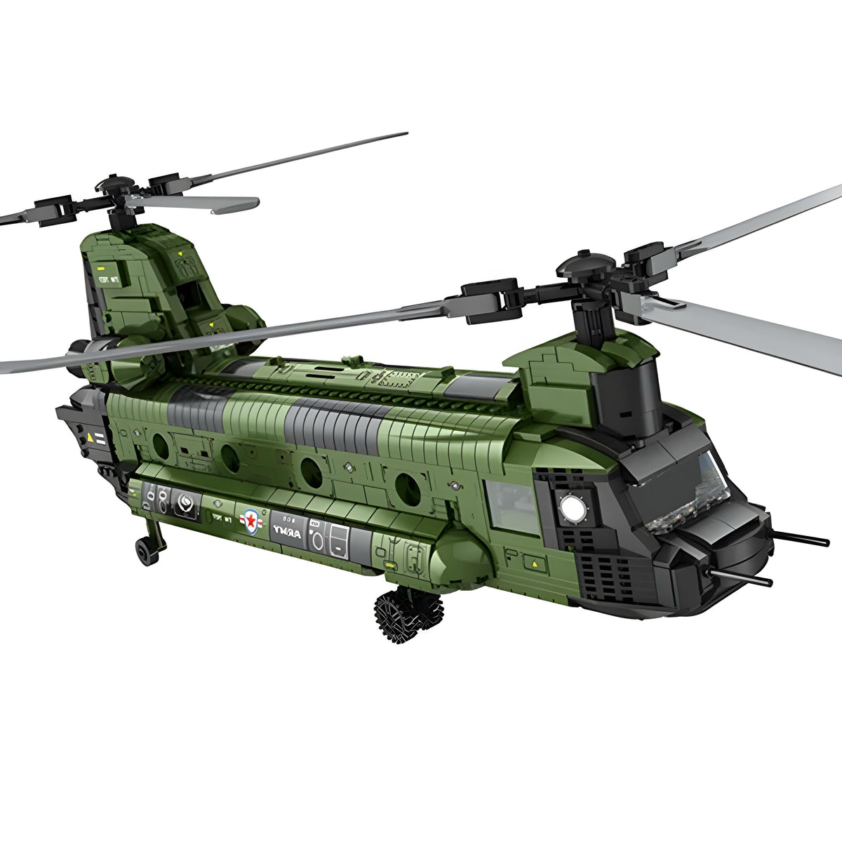 Trilumity Transport Helicopter Building Block Set, 1,632-Piece