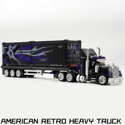 Trilumity Building Block Set: American Retro Gmc Heavy Truck – Spirit of the Open Road (1500+-Piece | 69cm)