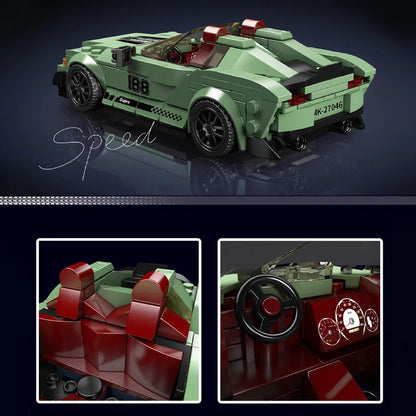 Mould King Building Block Set: Mini Toyota Supra Speed Champions, Model K27046