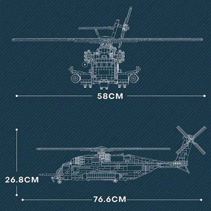 Reobrix Building Block Set: CH-53 Transport Helicopter, Model RE33037