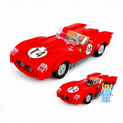 Trilumity Building Block Set: Red Hypercar 250 | Classic 1958 Legendary Racing Car | 291Piece