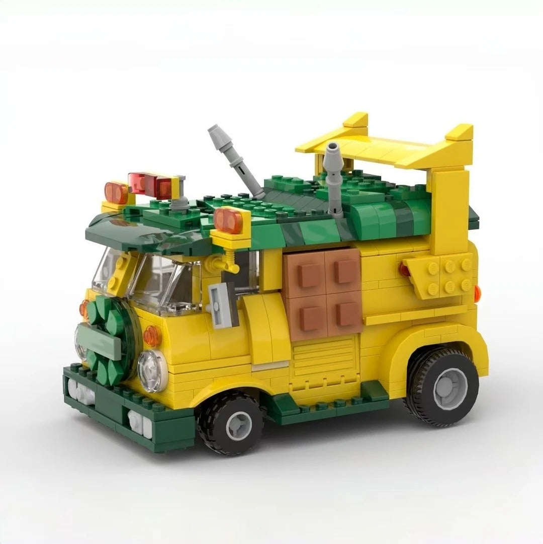 Trilumity MOC Building Block Set: Turtle Van Party Wagon | MOC-125660 | 491Piece