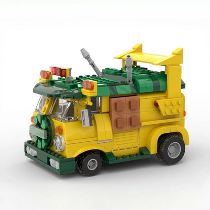 Trilumity MOC Building Block Set: Turtle Van Party Wagon | MOC-125660 | 491Piece