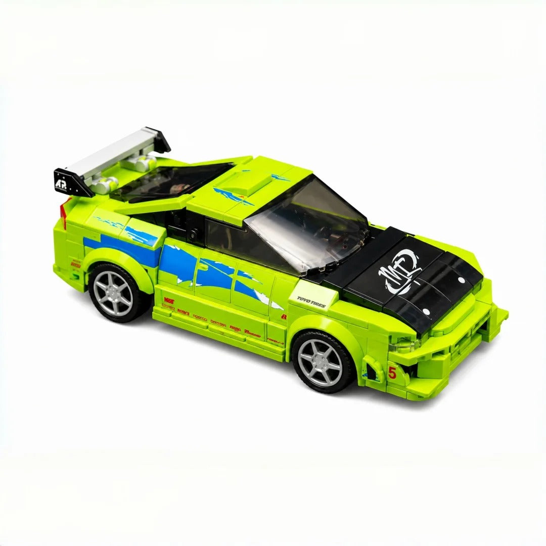 Trilumity Building Block Set: 1995 Mitsubishi Eclipse | Includes A Complete Set of Stickers| 459Piece