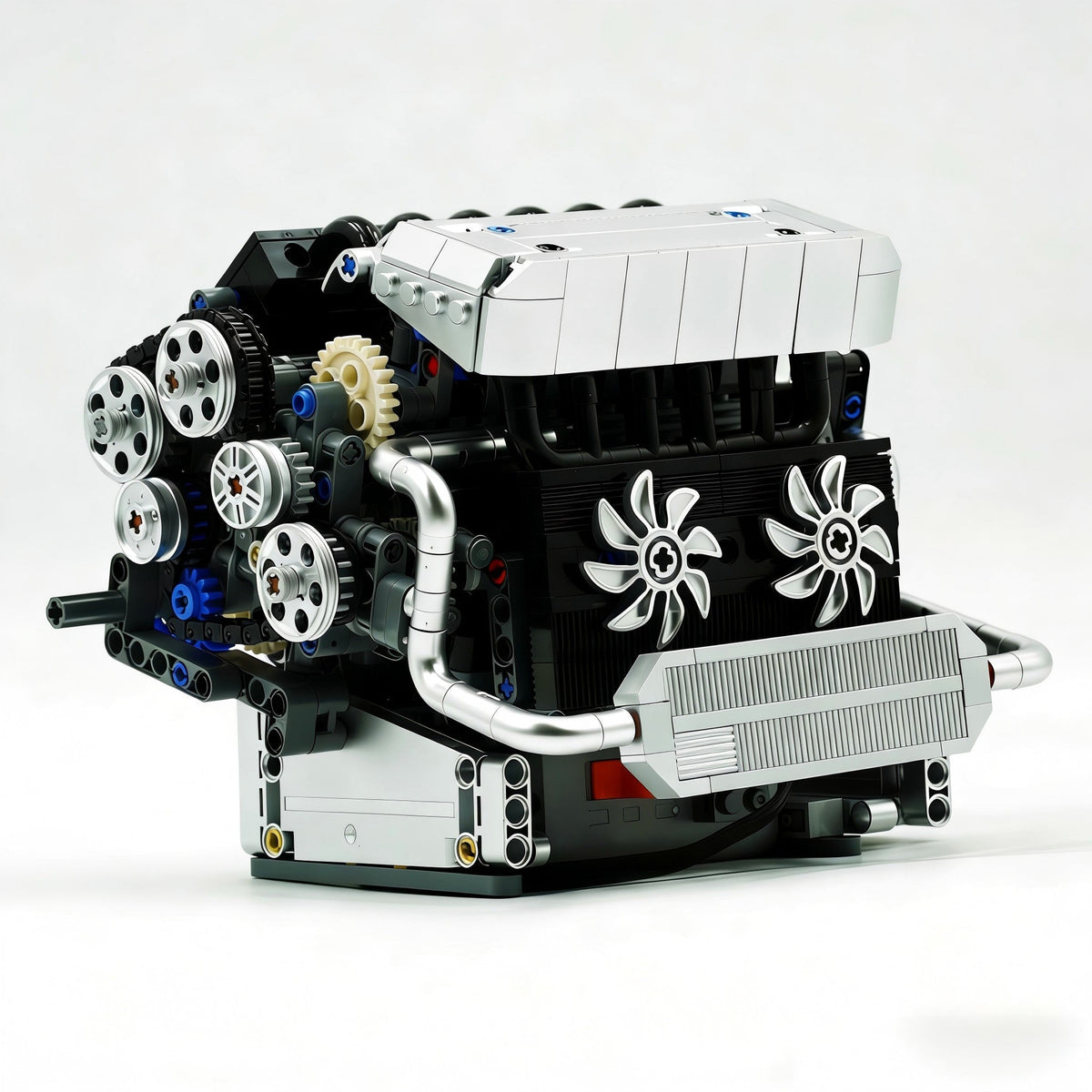 Trilumity Building Block Set: Motorised Inline-6 BMW Engine | German Performance Legend (743-Piece)